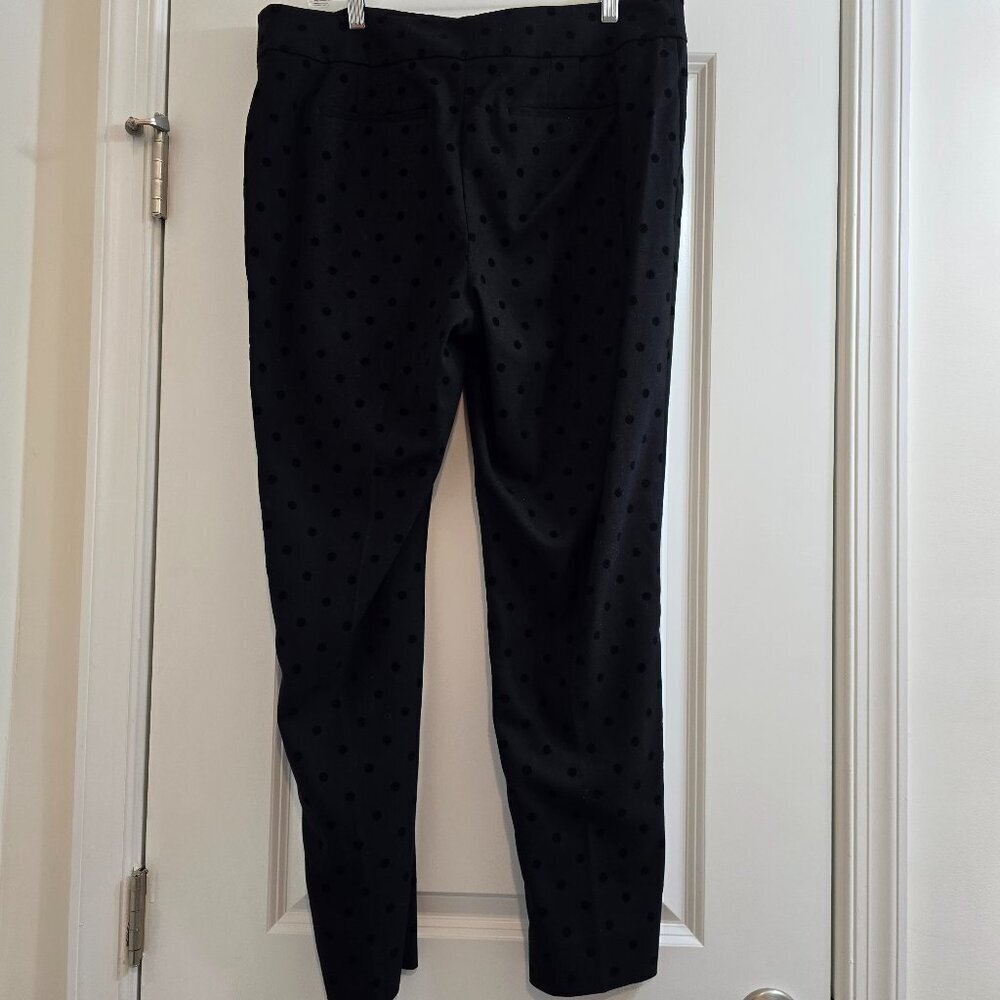 Talbots Hampshire Ankle Pants - Black Polka Dot - Picture 4 of 8